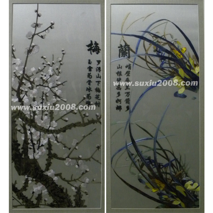 苏绣图案梅兰竹菊 苏绣梅兰竹菊