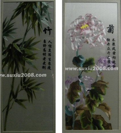 苏绣图案梅兰竹菊 苏绣梅兰竹菊